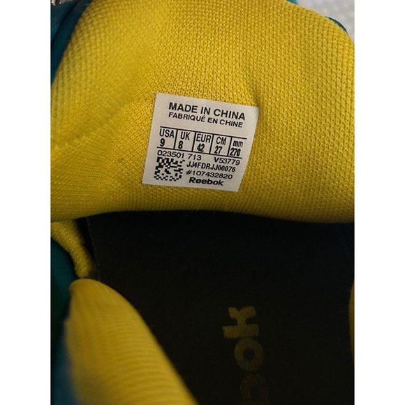 Reebok sneakers shoes sports athletic green blue rare  Fury main image 6